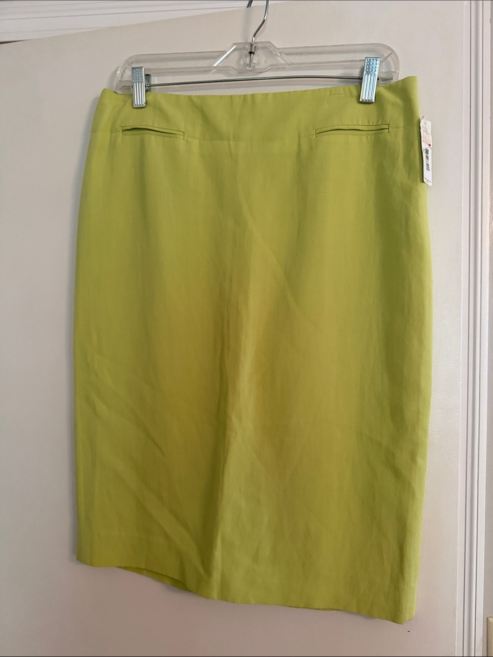 DKNY Lime Green Pencil Skirt - Tailored Workwear